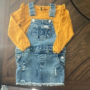7 for all mankind overall set 2T